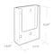 Azar Displays Trifold Wall Mount. Inside Dimension: 4.125"W, PK10 252112-10PK - alternate 3
